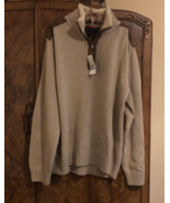 Tommy Hilfiger Men&#39;s XL 2009 Sweater NWT sherpa collar 1/4 zip oatmeal c... - £98.06 GBP