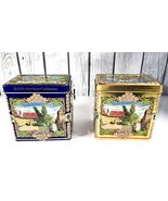 Lot of 2 Weissella Elisen Nürnberger Lebkuchen Music Box Tins – Blue/Gol... - $41.62 CAD