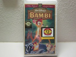 Bambi Fully Restored 55th Anniversary VHS Clamshell New Sealed - £4.96 GBP