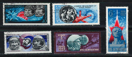 Russia Ussr Cccp 1975-1977 Very Fine Mnh Precancel Stamps Set Space - $1.46