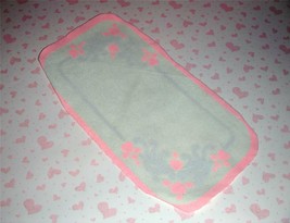 Playskool Dollhouse Pink Purp Heart Rug Carpet fits Fisher Price Loving Family - $3.95