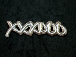 Sterling Silver Brooch Signed TF-43 Mexico .925 Hugs and Kisses XXXOOO - £75.04 GBP