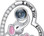 Mother&#39;s Day Gifts for Mom Her, 925 Sterling Silver Cute Animal Elephant... - $59.97