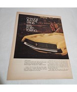 1970 Ford Torino Yellow Change is in the Wind Two-Page Vintage Print Ad ... - £8.46 GBP