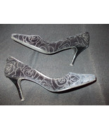 DESIGNER DRESS SHOES WOMENS BLACK DRESS CASUAL HIGH HEEL PUMPS SHOE 7US/... - $9.65 CAD