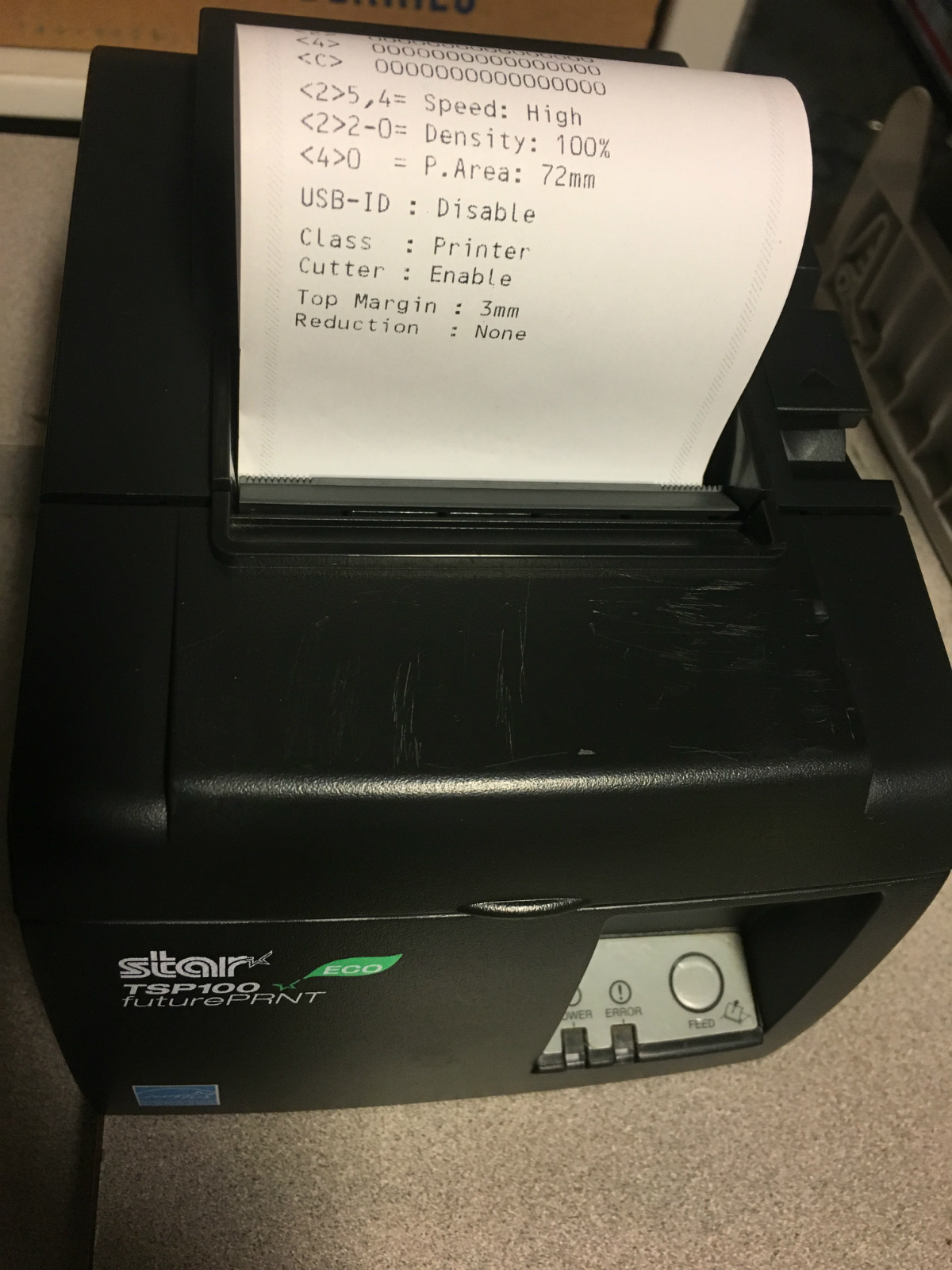 STAR TSP-100 FuturePRNT Black POS Thermal Receipt Printer Nice! TSP-143u - $67.50