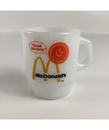 McDonald&#39;s Fire King Good Morning Coffee Mug Collectible Milk Glass Vint... - $34.60