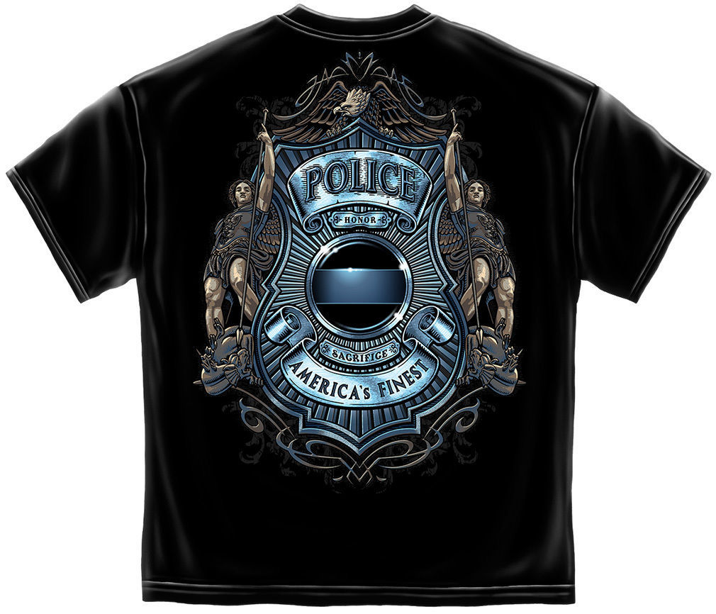 Primary image for New PROTECT AND SERVE  PoliceT Shirt LAW ENFORCEMENT JUSTICE