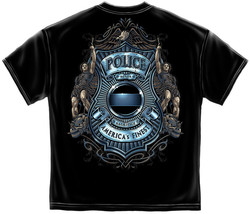 New PROTECT AND SERVE  PoliceT Shirt LAW ENFORCEMENT JUSTICE - £15.45 GBP+