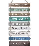  Wall Art Decor for Office Wooden Rustic Hanging Motivational Wall  - £37.18 GBP