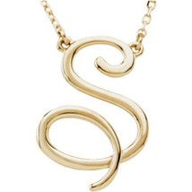 Precious Stars Unisex Sterling Silver Script Font R Initial Necklace - £346.85 GBP
