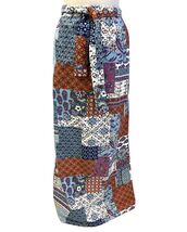 VTG 70s 80s Copley Square Patchwork Print Maxi Skirt Cottagecore NWOT M ... - $79.15