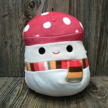 SQUISHMALLOWS Malcolm the Mushroom 8&quot; Fall Autumn Scarf Harvest Squad 20... - £10.73 GBP
