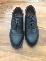 Black DEXTER Leather Lined Oxford lace-up comfort Men&#39;s Shoes Size 11 1/2 - £22.18 GBP