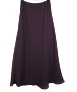 Vintage J.B.S. Ltd Women&#39;s Eggplant Long Dressy Pull On Skirt Size 12 - £15.96 GBP