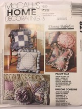 McCall&#39;s Home Decorating 827 Sewing Pattern Pillows Round Square Rosette... - $9.99