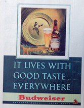 Budweiser Beer, print ad. Color Illustration (flying Duck) original 1947 Maga... - £14.30 GBP