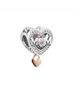 New Authentic S925, Mum Sparkling Love Heart Charm for Moments Bracelet - £8.40 GBP