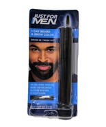 Just For Men 1-Day Beard &amp; Brow Color Black Temporary Color NEW - $275.44 MXN