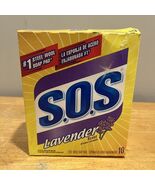 S.O.S Steel Wool Soap Pads Lavender - 10 ct NOS - $459.21 MXN
