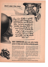 1945 Ethyl Corporation Chrysler  Here&#39;s News From Home Soldiers  Print a... - $13.30