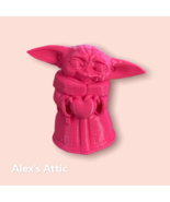 3d printed Valentines day Grogu about 3 1/2 inches - $301.39 MXN