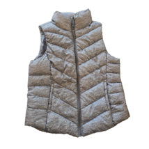 SO - Puffer Vest - Woman&#39;s XL - Full Zip - Light Gray - $16.97