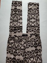 Jessica Simpson Kiss Me Jegging Womens Size 25 Beige Brown Abstract Pattern - £17.46 GBP
