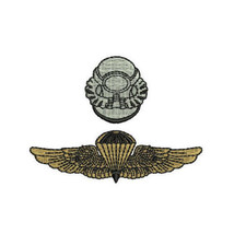 USMC FORCE RECON Parachutist Bubble Wings and helmet Embroidered Shirt - £27.29 GBP