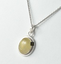 925 Sterling Silver Rutile Qtz Gemstone Handmade Pendant Women Her Gift PS-2546 - £28.70 GBP