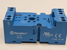 Finder - 90.02 - Relay Socket - Din Rail, Panel - 8 Pins 10A 250 V - $10.88
