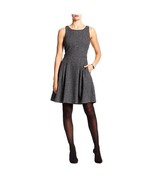 New Banana Republic Women&#39;s Herringbone Fit &amp; Flare Dress Grey Variety S... - £52.13 GBP