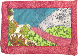 Little Landscape: Quilted Art Wall Hanging - $50.00