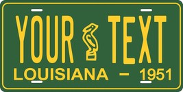 Louisiana 1951 Personalized Tag Vehicle Car Auto License Plate - $16.75