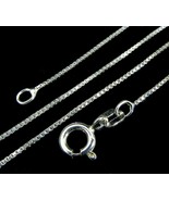 .7MM Solid 925 Sterling Silver Dainty Venetian BOX CHAIN Necklace Made I... - £14.61 GBP+