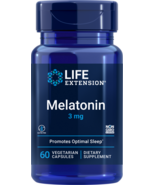 Life Extension MELATONIN 3 MG 60 VegCaps 11/2025 - $7.43