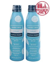 2 Pack Trader Joe&#39;s 2 Broad Spectrum SPF 50+ Sunscreen Spray Aloe sealed... - £17.30 GBP