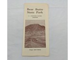 Vintage Bear Butte State Park Sturgis South Dakota Travel Brochure - $38.48