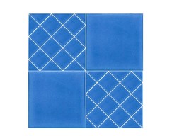Mexican Talavera Ceramic Matte Tiles Handcrafted - Azul con Brillo -  (y... - $149.00