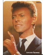 ⭕VTG card pocket calendar 1986 DAVID BOWIE Portugal group music singer - $80.14 MXN