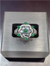 Vintage Silver Jadeite Ring - $532.95