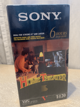 New Home Video Blank Vhs Tape-Sony 120 Minute Vintage Nos Multiplay - £4.58 GBP