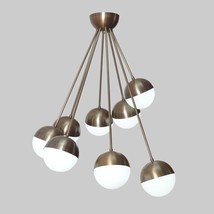 Stilnovo Style 8 Light Glass Globe Cluster Ceiling Pendant Sputnik Chandelier - £274.78 GBP