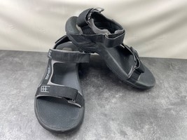 Teva Men Shoes Black 9 M Leather Minam Comfort Casual Trail Hiking Sandals - $656.18 MXN