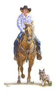 AMERICAN COWGIRLS DECOR ART - Signature Series Giclee Print - &quot; AMBERLEY &quot;  - $250.00