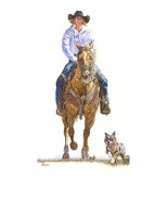 AMERICAN COWGIRLS DECOR ART - Signature Series Giclee Print - " AMBERLEY "  - $250.00