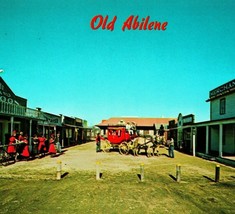 Abiline Kansas KS Old Texas Street View UNP Vtg Chrome Postcard  T13 - £2.33 GBP