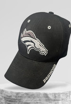 NFL Licensed Broncos Snapback Hat Black Cotton Blend Cap Twin Enterprises - £18.14 GBP