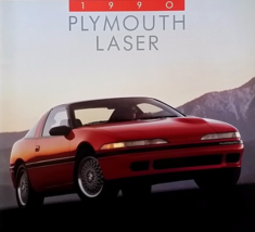 1990 Plymouth LASER sales brochure catalog 2nd Edition US 90 RS TURBO - £7.86 GBP