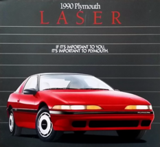 1989/1990 Plymouth LASER sales brochure catalog 1st Edition US 90 RS TURBO - $10.00